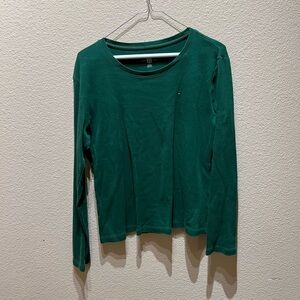 Green Tommy Hilfiger long sleeve
